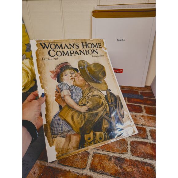 1918 WWI Soldier Original Vtg PRINT AD - Picture 14 of 14